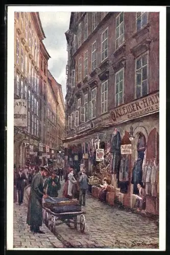 AK Wien, Judengasse, Kleiderhaus