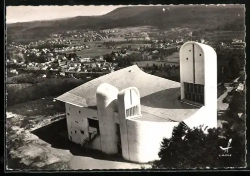 AK Ronchamp, La Chapelle de Notre-Dame du Haut von Architekt Le Corbusier