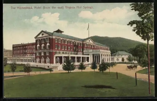 AK Hot Springs, VA, The Homestead Hotel, View from the east