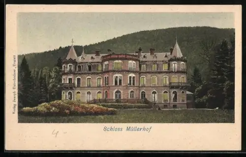 AK Müllerhof, Blick zum Schloss Müllerhof