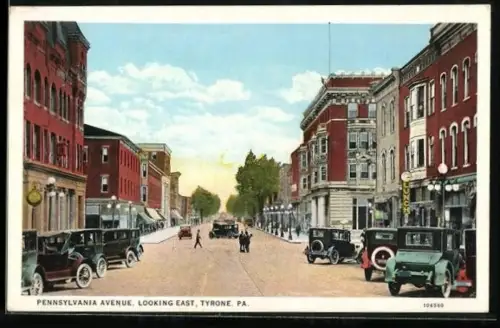 AK Tyrone, PA, Pennsylvania Avenue, looking East