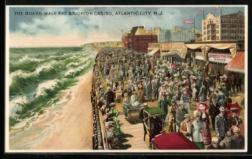 AK Atlantic City, NJ, The Board Walk and Brighton Casino