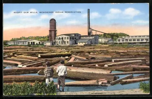 AK Menominee, MI, Indian Reservation, Neopit Saw Mills