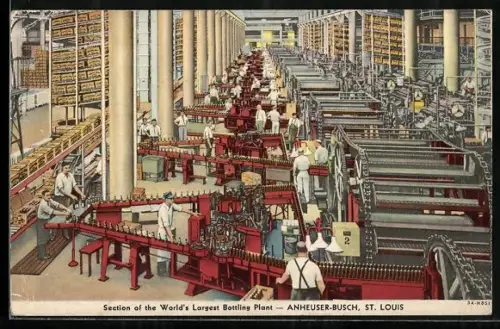 AK St. Louis, Anheuser-Busch, Section of the world`s largest bottling plant