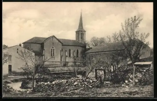 AK Folkheim, Blick zur Kirche