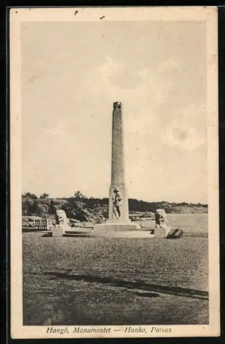 AK Hangö, Monumentet Hanko, Patsas