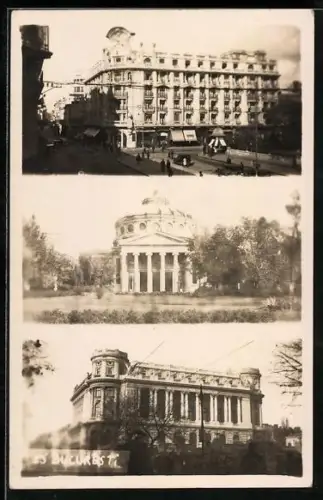 AK Bukarest, Verschiedene Gebäude, Ortsansichten