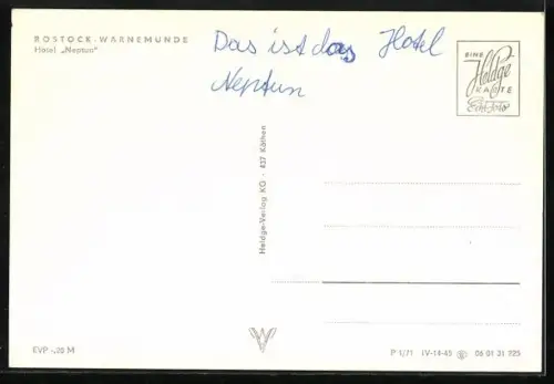 AK Rostock-Warnemünde, Hotel Neptun