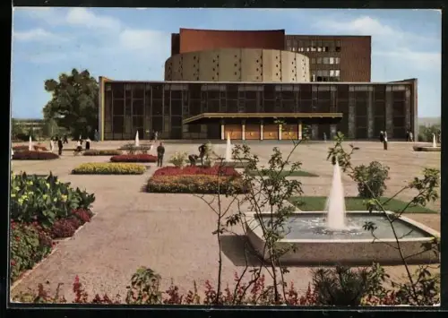 AK Kassel, Staatstheater mit Brunnen