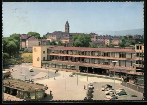 AK Kassel, Hauptbahnhof mit Parkplatz