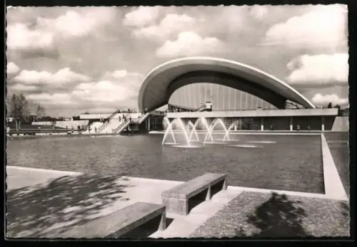 AK Berlin, Kongresshalle mit Fontainen