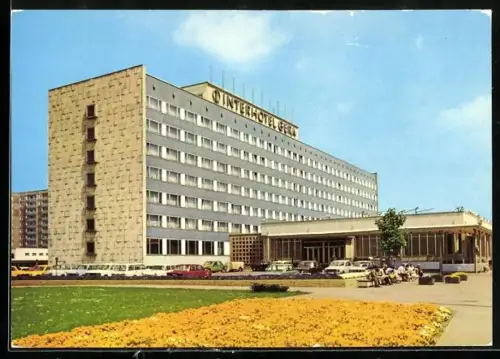 AK Gera, Blick auf Interhotel Gera