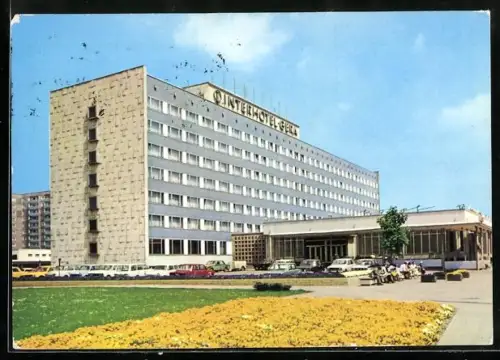 AK Gera, Interhotel Gera mit Parkplatz