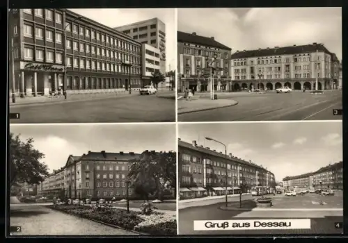 AK Dessau, Café Tirana, Strasse der Deutsch-Sowjetischen Freundschaft