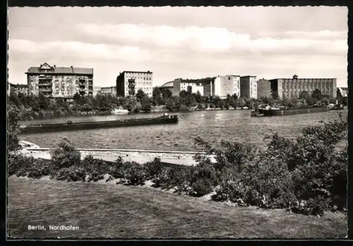 AK Berlin-Moabit, Partie am Nordhafen