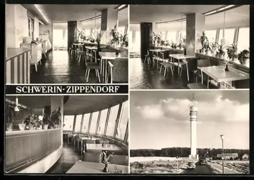 AK Schwerin-Zippendorf, Café im Fernsehturm