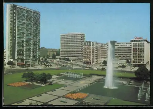 AK Berlin, Telefunken-Hochhaus am Ernst-Reuter-Platz