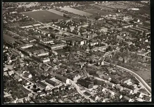AK Hannover-Badenstedt, Ortsansicht vom Flugzeug aus