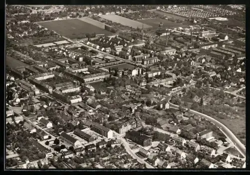 AK Hannover-Badenstedt, Ortsansicht vom Flugzeug aus