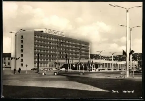 AK Gera, Blick zum Interhotel