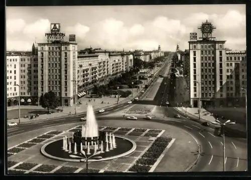 AK Berlin, Straussberger Platz, Karl-Marx-Allee