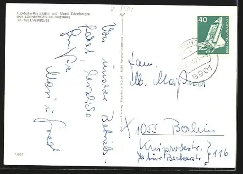 AK Edenbergen, Autobahn-Raststätte u. Motel