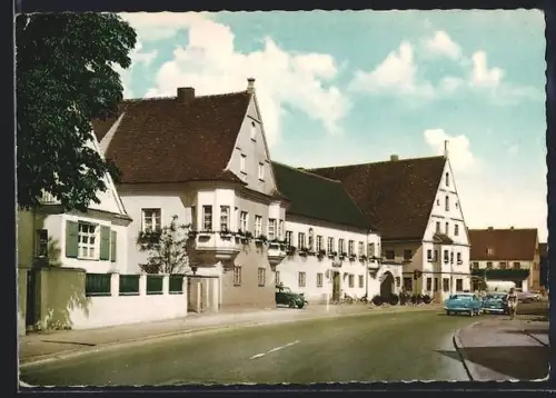 AK Gersthofen b. Augsburg, Strassenpartie