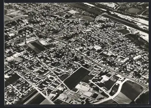 AK Gersthofen, Teilansicht, Fliegeraufnahme