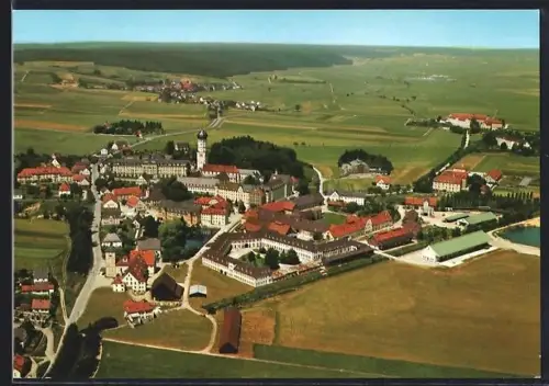 AK Ursberg /Schwaben, Kloster und Anstalten, Fliegeraufnahme