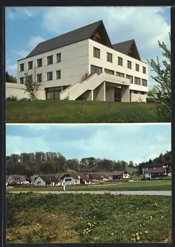 AK Thannhausen / Schwaben, Schullandheim der Stadt Augsburg, Strassenpartie