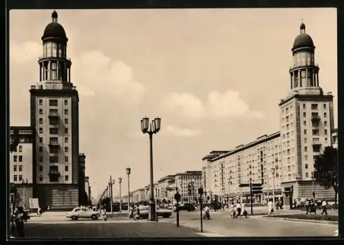 AK Berlin, Strassenpartie Frankfurter Tor