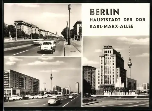 AK Berlin, Blick zum Fernseh- und UKW-Turm der Deutschen Post Berlin