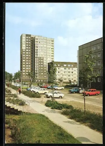 AK Potsdam, Blick auf das Neubaugebiet Schlaatz