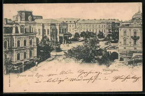 AK Eger, Partie am Theaterplatz