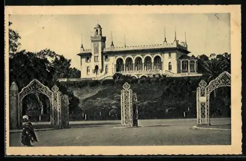 AK Tunis, Entrée du Parc du Belvédère et Pavillon du Belvédère