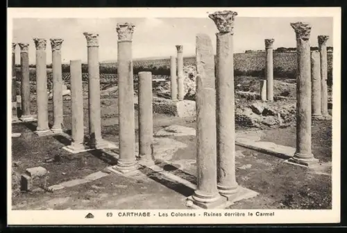 AK Carthage, Les Colonnes, Ruines derrière le Carmel