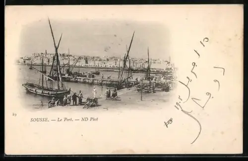 AK Sousse, Le Port, Segelboote im Hafen