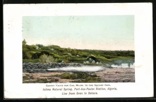 AK Port-Aux-Poules, Iclima Natural Spring, Line from Oran to Sahara