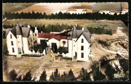 AK Djelfa du Titteri, A Chefferies des Eaux et Forêts, Vue aérienne