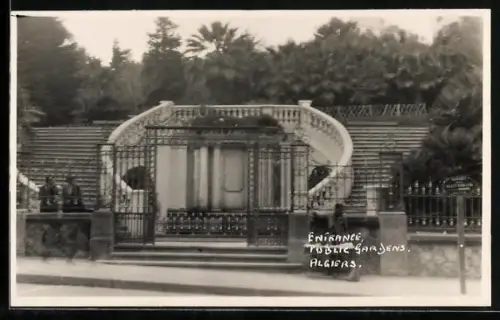 AK Algiers, Public Gardens, Entrance