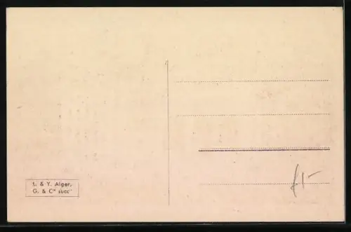 AK Alger, La Poste, Strassenbahn