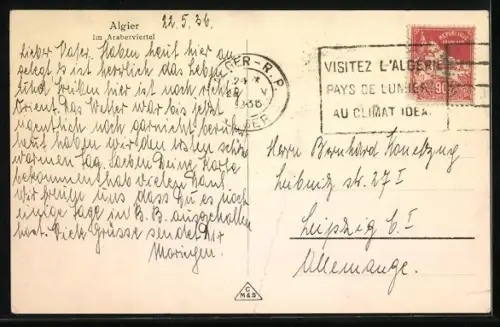 AK Algier, Im Araberviertel