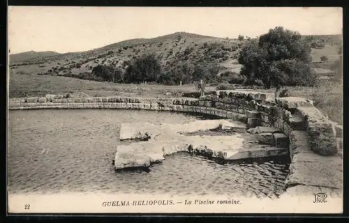 AK Guelma-Heliopolis, La Piscine romaine