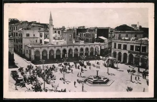 AK Bone /Constantine, Place d`Armes et Mosquée