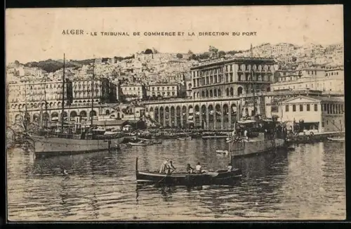 AK Alger, Le Tribunal de Commerce et la Direction du Port