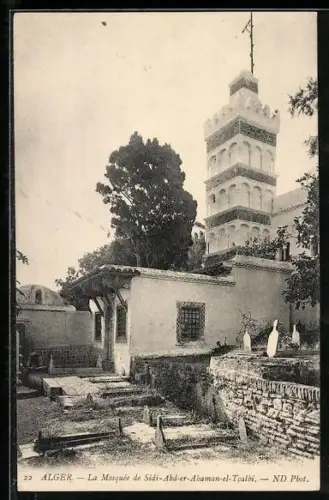AK Alger, La Mosquée de Sidi-Abd-er-Ahaman-el-Tcalbi