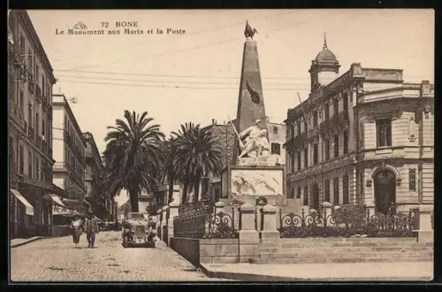 AK Bone, Le Monument aux Morts et la Poste
