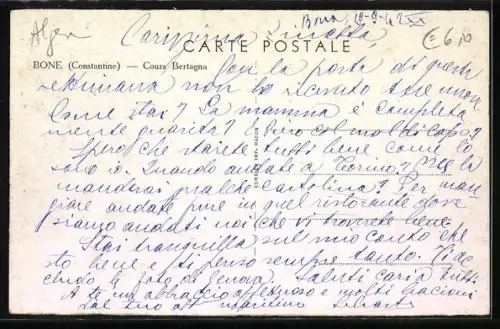 AK Bone /Constantine, Cours Bertagna