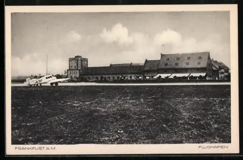 AK Frankfurt a. M., Motiv vom Flughafen