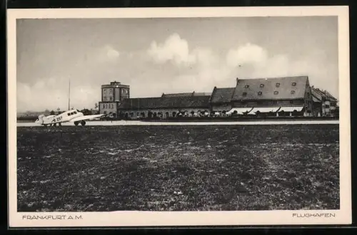 AK Frankfurt a. M., Motiv vom Flughafen